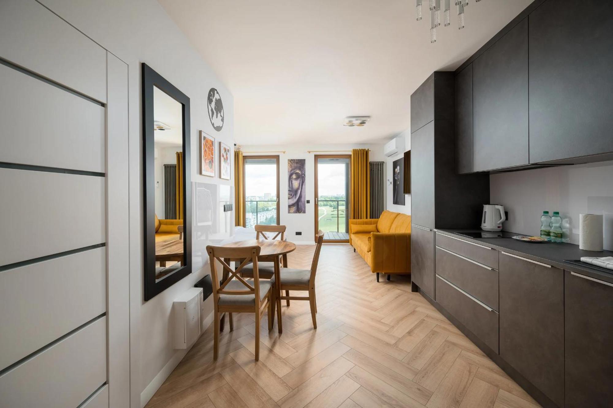 Premium Studio Klobucka Airport Warschau Exterior foto